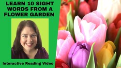 Sight Words For Kids: At the Flower Garden (sight word fluency) Instructional Video