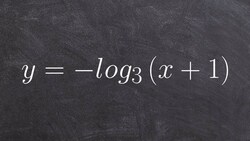 Applying multiple transformations to graph the logarithmic equations Instructional Video