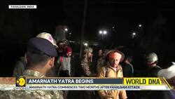 First Batch Of Pilgrims Leave For Amarnath From Pahalgam & Baltal Bases News Clip