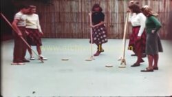 Group Playing Board Games, 1940s Stock Footage
