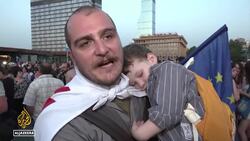 Georgians ‘March for Europe’ in protest against controversial bill News Clip