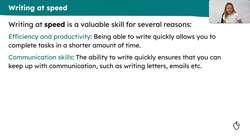 Building speed through note-taking Instructional Video