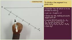How to Divide a Line Segment in a Given Ratio Instructional Video