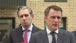 Tanaiste and housing minister speak in Tallaght News Clip