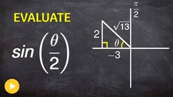Evaluate the half angle of sine using a right triangle Instructional Video