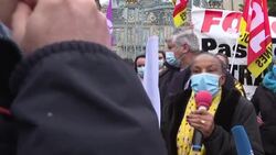 CLEAN : Possible candidate Taubira supports French caregivers' protest News Clip