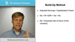 Build Up Method - Business Valuation Instructional Video