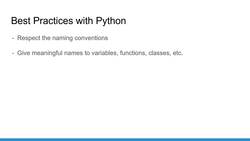 Practical Python: Learn Python Basics Step by Step- Python 3 - Best Practices When Writing Python Code Instructional Video