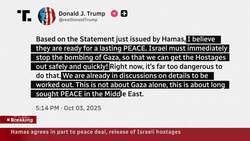 Hamas agrees to release Israeli hostages as part of Trump’s Gaza plan News Clip