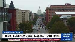 Fired federal workers asked to return News Clip