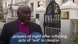 'How can he say his prayers at night?' Former archbishop condemns Putin News Clip