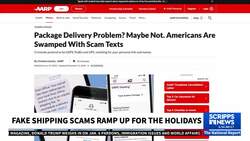 Online shoppers flooded with fake shipping notifications News Clip