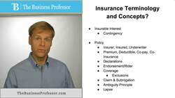 Insurance Terminology and Concepts Instructional Video