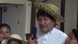 CLEAN : Morales wants to resume his lithium plan, after he arrives in Bolivia News Clip
