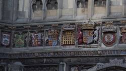 England, Canterbury Christ church gate Stock Footage