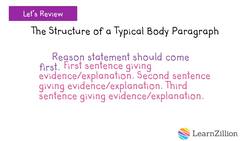 Crafting Reason Statements and Providing Evidence in Argumentative Writing Instructional Video
