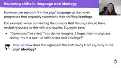 The connection between shifting language and shifting ideology in 'Animal Farm' Instructional Video