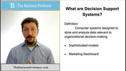 Marketing - What are Decision Support Systems Instructional Video