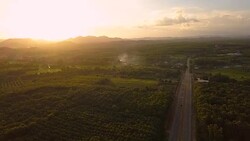 A magnificent aerial of road trip mountain forest and the wildest vegetation, Mekong River. North east in Thailand. Concept of: power, adventure, nature and water. Stock Footage