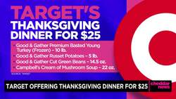 Target Offering Thanksgiving Dinner for $25 News Clip