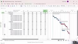Planning and Control Using Microsoft Project 365 and 2021 - Workshop 14 - Updating the Schedule and Baseline Comparison Instructional Video