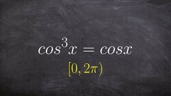 Solving for cosine by factoring Instructional Video