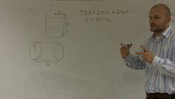 Finding the volume and surface area of a cylinder Instructional Video