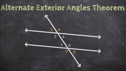 Alternate Exterior Angles Theorem with Parallel Lines Instructional Video