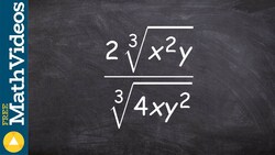 Learn how to use the division property of radical expression to simplify Instructional Video