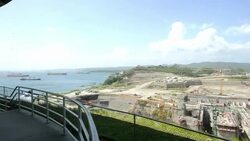 VOICED : Obras en Canal de Panama continuan el lun News Clip