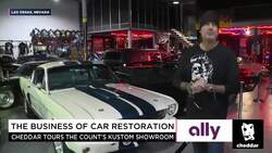 Inside the Car Showroom at Count's Kustoms News Clip