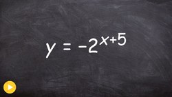 Learn how to graph an exponential function with reflection & horizontal shift Instructional Video