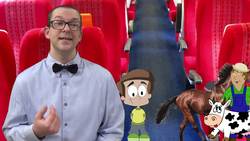 Hans im Glück im Zug - Intermediate German with Herr Antrim Lesson #14 Instructional Video