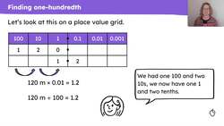 The relationship between multiplying by 0.01 and dividing by 100 Instructional Video