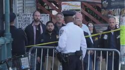 Police cordon around subway station following mass shooting News Clip