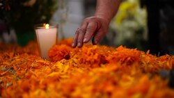 Cementery at San Andres Mixquic Stock Footage
