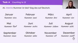 Numbers 1-12: plurals adding umlaut + -er Instructional Video