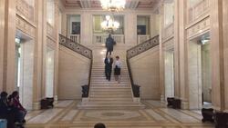 Boris Johnson accompanies Arlene Foster through Stormont News Clip