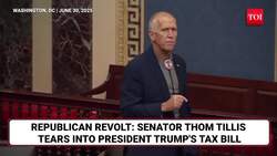 'Mr. Trump, You're Betraying Americans': Republican Thom Tillis EXPLODES At 'Big, Beautiful Bill' News Clip