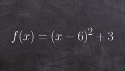 How to find the vertex of a parabola in vertex form Instructional Video
