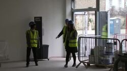 Boris Johnson inspecting improvements to Ealing Fields High School News Clip