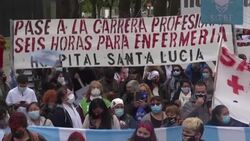 CLEAN : Argentina's nurses demand better working conditions as pandemic rages on News Clip