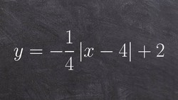 How to graph a absolute function using a table Instructional Video
