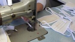 CLEAN : Non medical staff sew masks in German hospital to fight COVID-19 News Clip