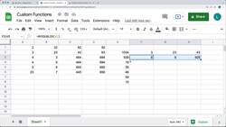 Google Apps Script - Exercise Coding Projects - How to Create Custom Functions in Sheets with Google Apps Script Code Instructional Video