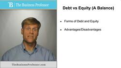 Debt vs Equity - A Balance Instructional Video