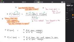 Probability Statistics - The Foundations of Machine Learning - Application of Bayes Rule in the Real World - Spam Detection Instructional Video