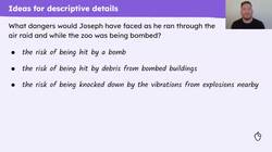 Generating ideas for a narrative climax scene in 'When The Sky Falls' Instructional Video