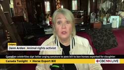 Jann Arden wants Canada to stop exporting live horses for slaughter | Canada Tonight News Clip