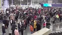 CLEAN : Hundreds rally for Kremin critic Navalny in Estonian capital News Clip
